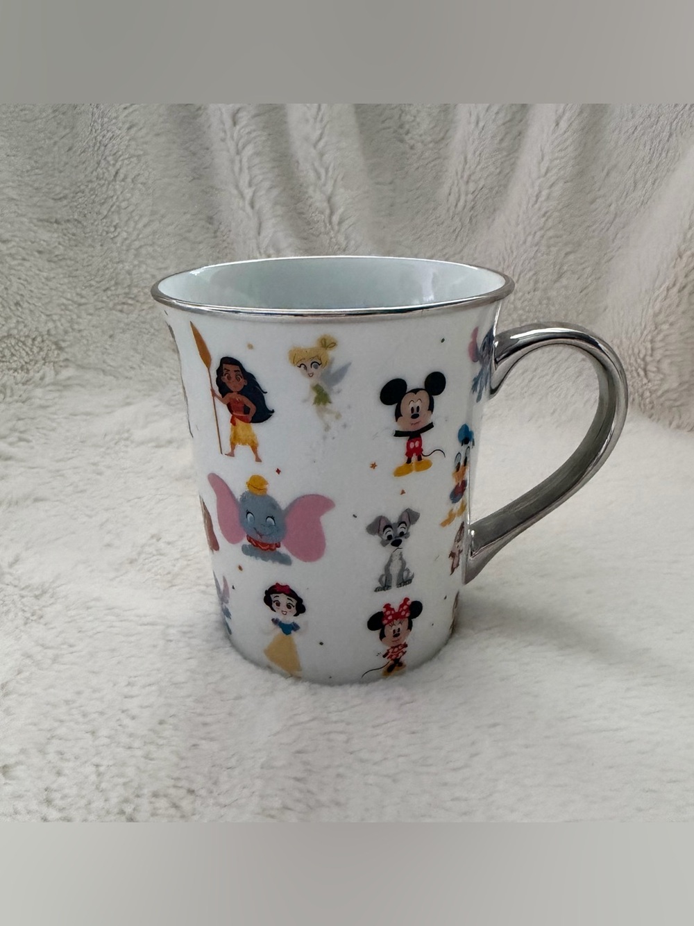 Disney Character Ceramic Mug - White with Multicolor Characters